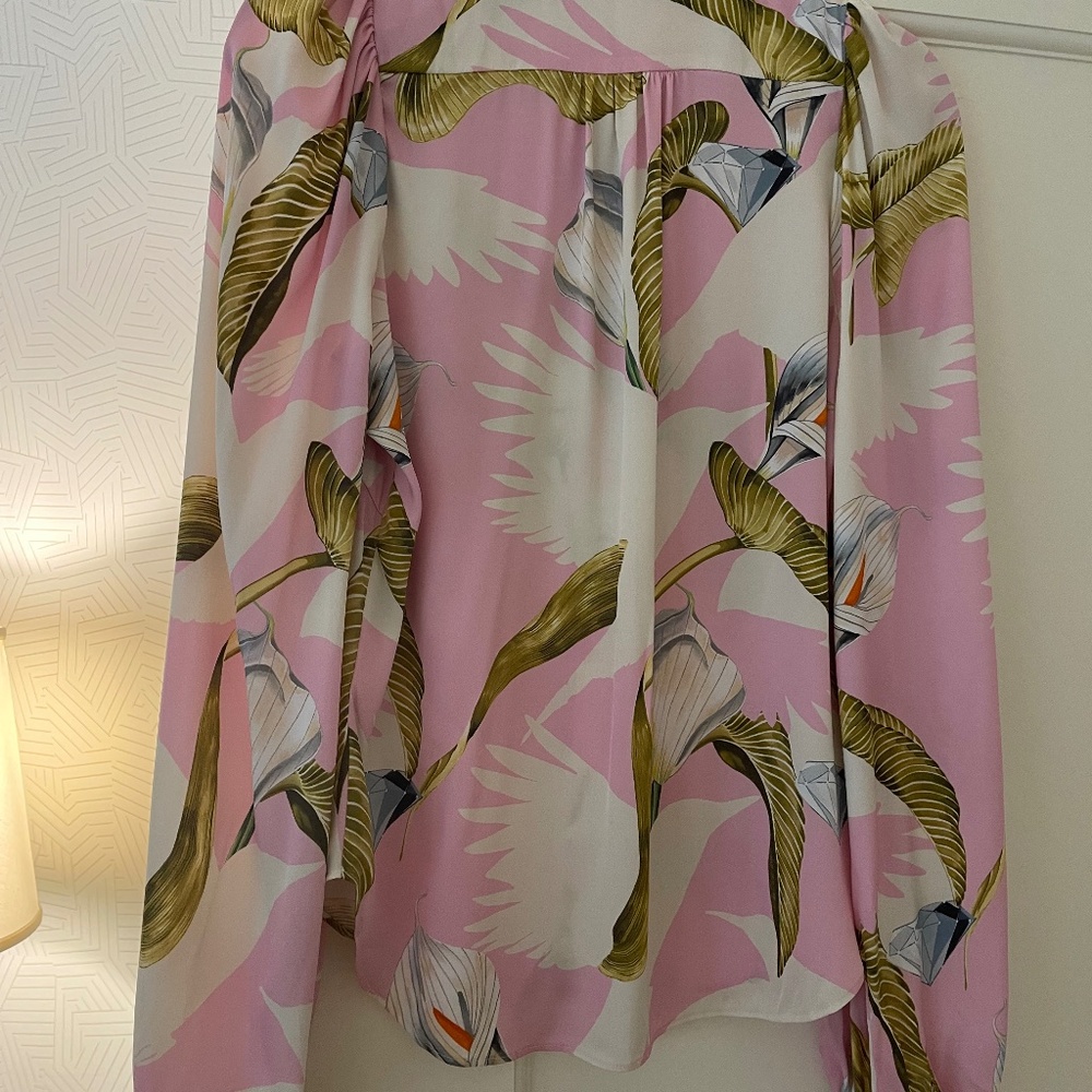 Temperley silk floral blouse